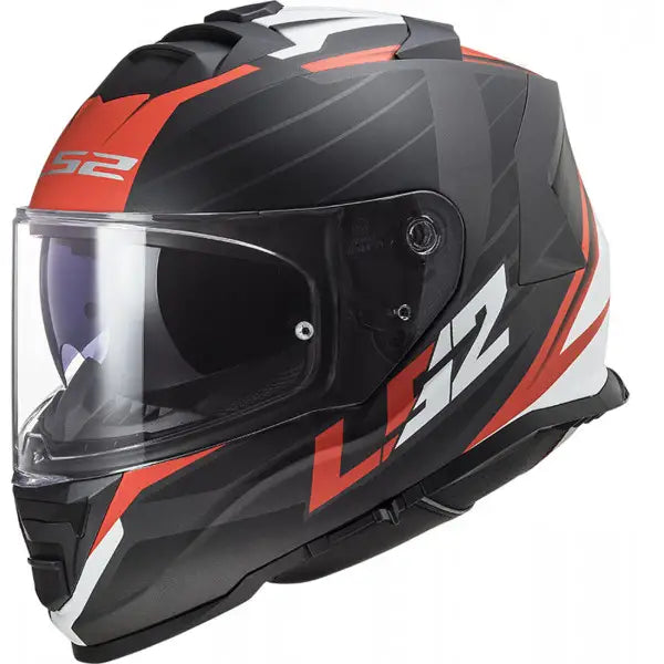 CASCO LS2 FF800 STORM NERVE MATT BLACK RED (In Esaurimento)