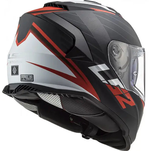 CASCO LS2 FF800 STORM NERVE MATT BLACK RED (In Esaurimento)