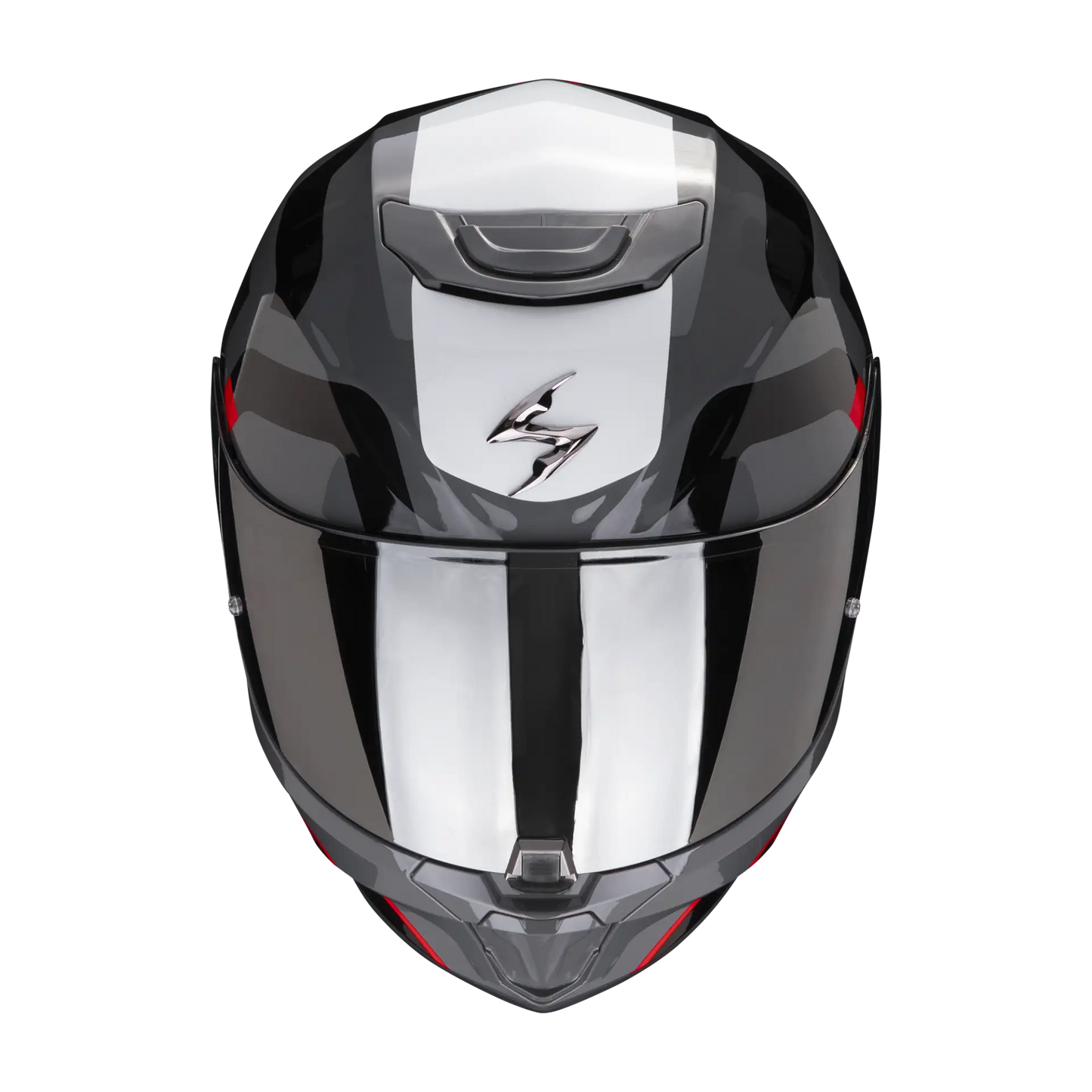 Casco Moto Integrale Scorpion EXO-391 AROK Grigio Rosso Nero (In Esaurimento)