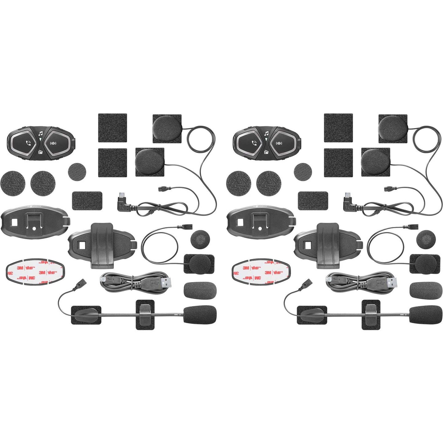 Kit Coppia di Interfoni Moto Bluetooth Cellular Line CONNECT (2 PEZZI) fino a 2 motociclisti e 300 metri