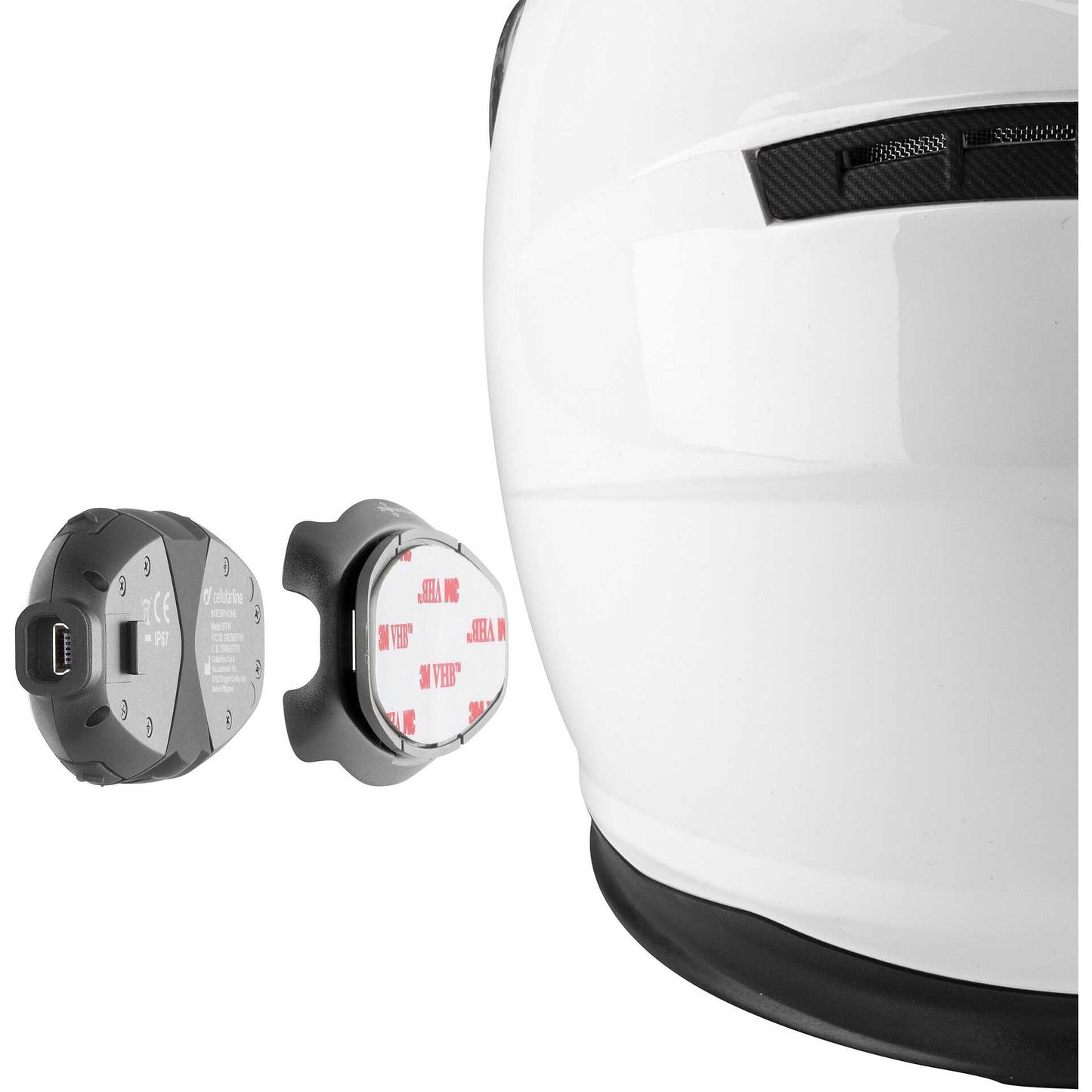 Kit Coppia di Interfoni Moto Bluetooth Cellular Line CONNECT (2 PEZZI) fino a 2 motociclisti e 300 metri