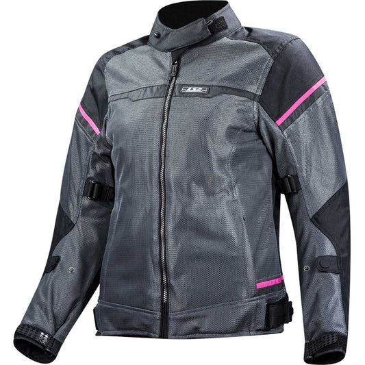 Giacca Moto Donna Estiva Traforata LS2 RIVA LADY Nero Grigio Rosa (In Esaurimento)