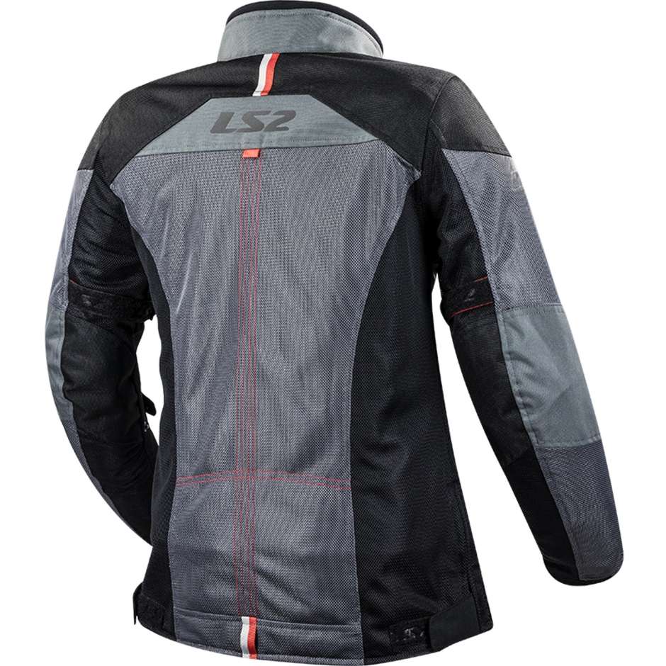 Giubbotto Moto Donna Estivo Ls2 ALBA LADY Grigio Scuro Certificato (In Esaurimento)