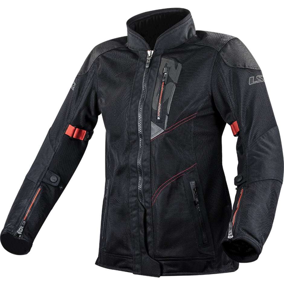 Giubbotto Moto Donna Estivo Ls2 ALBA LADY Nera Certificato (In Esaurimento)