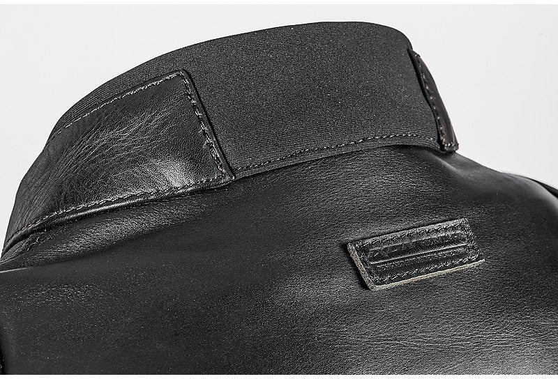 PIONEER GIUBBOTTO PELLE UOMO MARRONE-NERO (In Esaurimento)