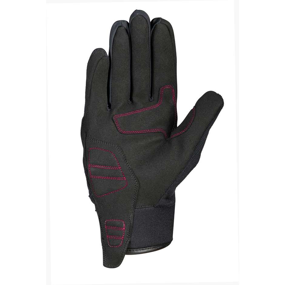 Guanti Moto da Donna Estivi Ixon RS DELTA Lady Nero Fucsia (In Esaurimento)