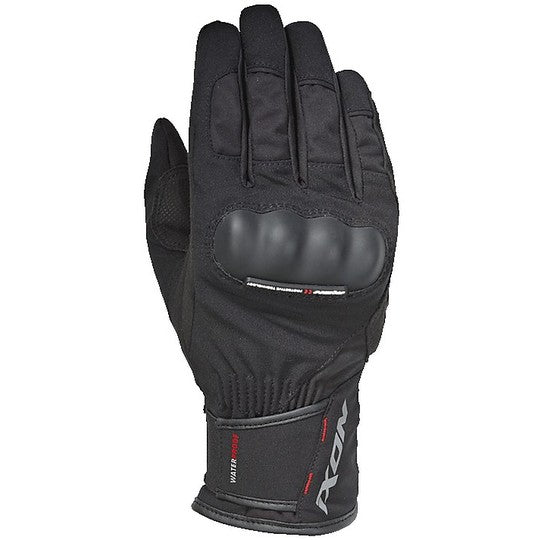 Guanti Moto da Uomo Invernali in Tessuto Ixon PRO RUSSEL CE Nero (In Esaurimento)