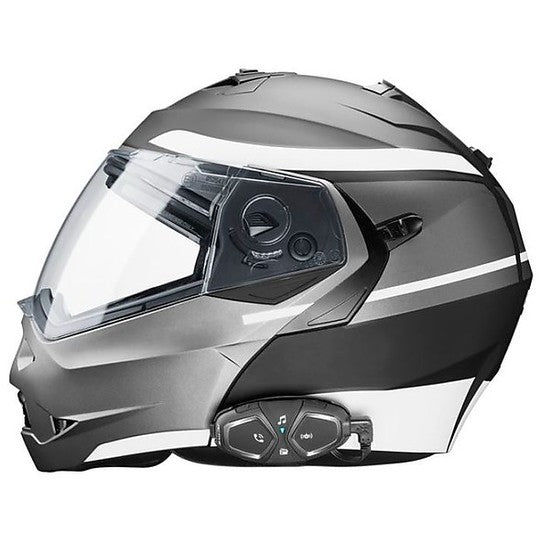 Kit Coppia di Interfoni Moto Bluetooth Cellular Line ACTIVE (2 PEZZI) fino a 4 motociclisti e 1km