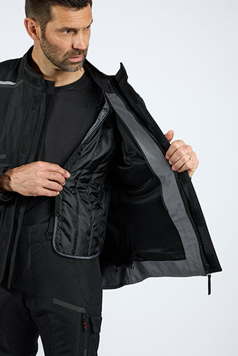 Giacca Ixon Midgard nero grigio giallo fluo