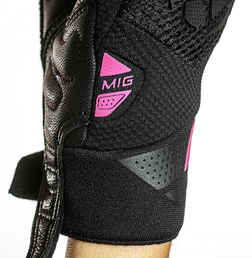 Guanti Moto Donna Estivi Ixon MIG 2 AIRFLOW LADY Nero Fucsia