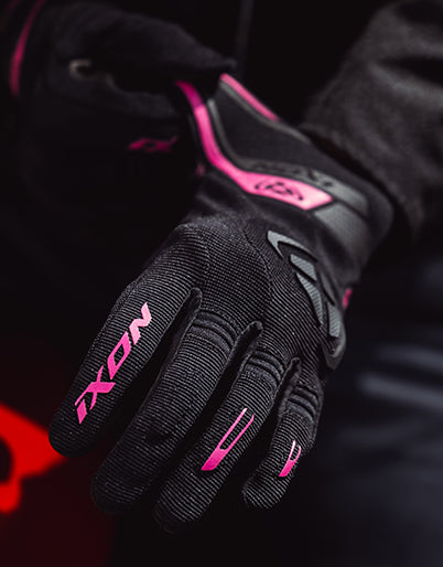 Guanti Moto Donna Estivi Ixon MIG 2 L LADY Nero Fucsia
