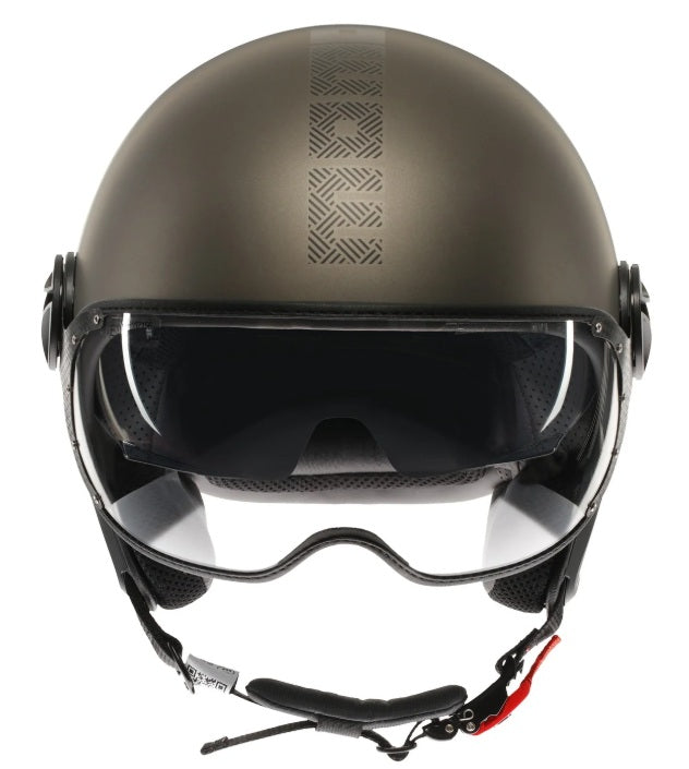 Casco Momo Design jet FGTR EVO HIP E2206 Bronzo Opaco-Texture Pietra
