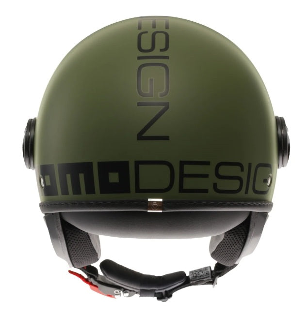 Casco Momo Design jet FGTR CLASSIC E2206 Verde Militare Opaco-Nero