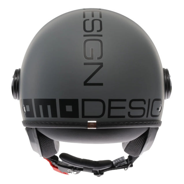 Casco Momo Design jet FGTR CLASSIC E2206 Grigio Opaco-Nero