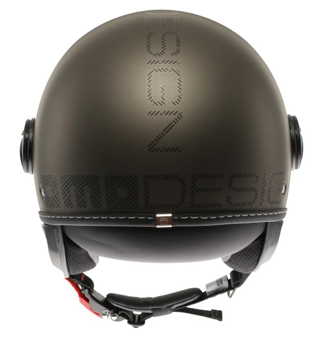 Casco Momo Design jet FGTR EVO HIP E2206 Bronzo Opaco-Texture Pietra