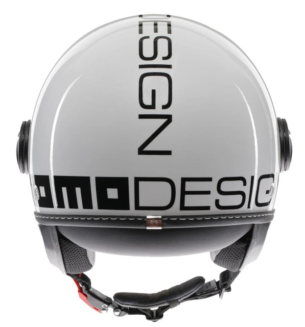 Casco Momo Design jet FGTR EVO Mono E2206 Bianco Quarzo Lucido-Nero