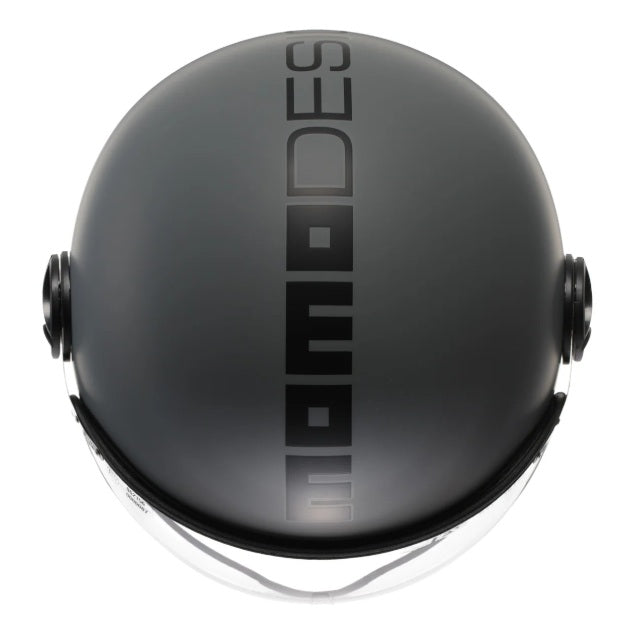 Casco Momo Design jet FGTR CLASSIC E2206 Grigio Opaco-Nero