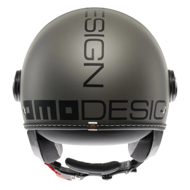 Casco Momo Design jet FGTR EVO Mono E2206 Titanio opaco-Nero
