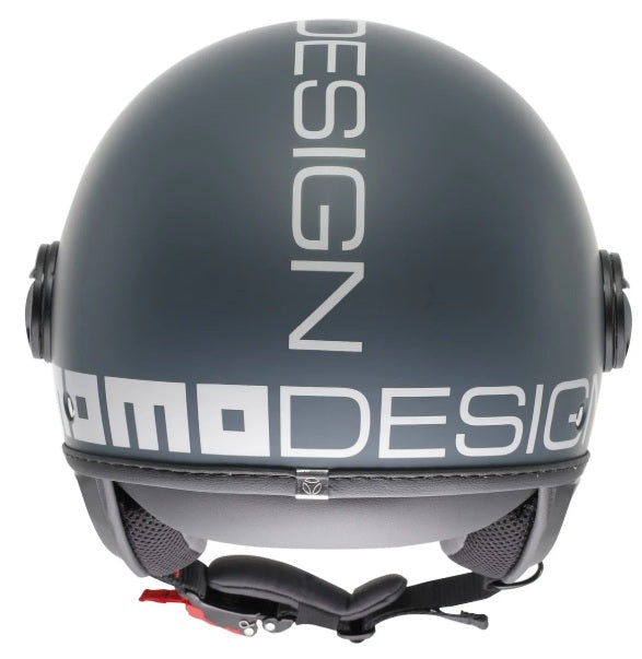 Casco Momo Design jet FGTR CLASSIC Candy E2206 Grigio Ottanio-Bianco