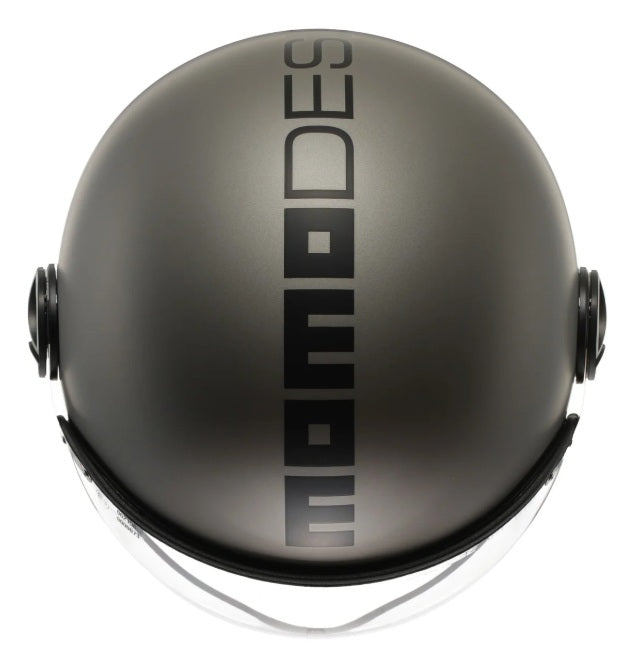 Casco Momo Design jet FGTR EVO Mono E2206 Titanio opaco-Nero