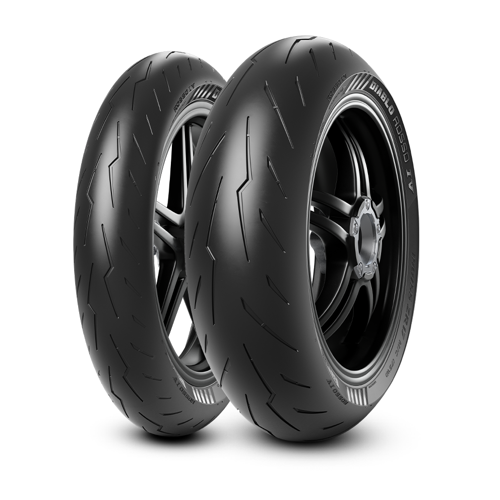 COPPIA PIRELLI DIABLO ROSSO IV 120/70 ZR17 (58W)+180/60 ZR17 (73W)