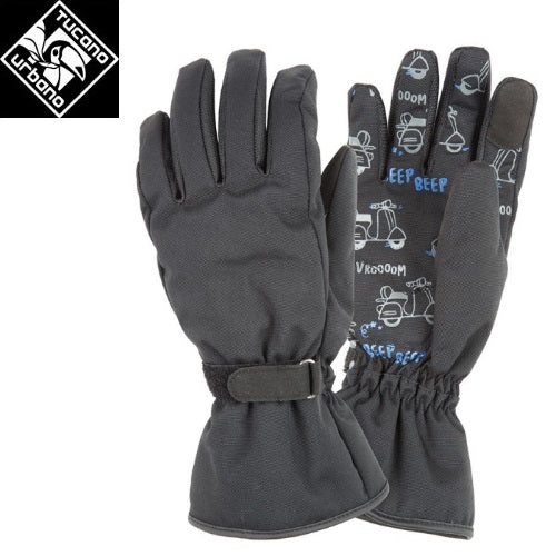 Guanti Moto da Bambino Tucano Urbano 9953HK PASSWORD KID CE Impermeabili Nero