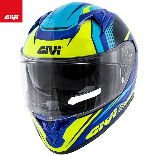 Casco Moto Integrale Givi 50.6 STOCCARDA Blu Giallo (In Esaurimento)