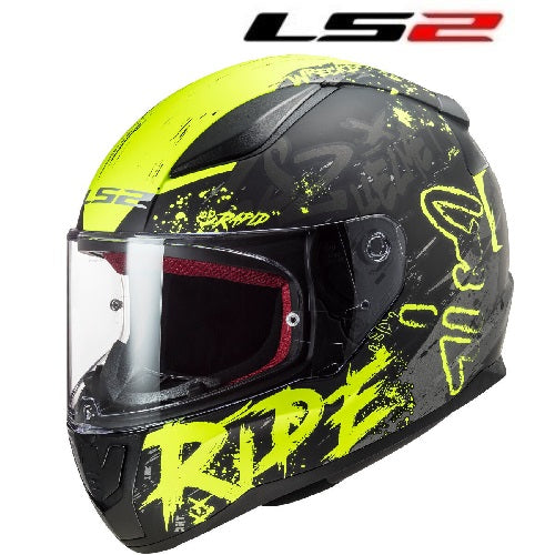 CASCO LS2 FF353 Integrale RAPID NAUGHT MATT BLACK H-V YELLOW (In Esaurimento)