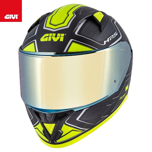 Casco Moto Integrale Givi 50.6 Sport Deep Nero Giallo Fluo Doppia Visiera (In Esaurimento)