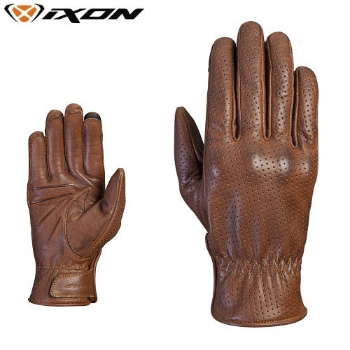 Guanto Moto Estivo in Pelle Custom Ixon RS NIZO AIR Camel