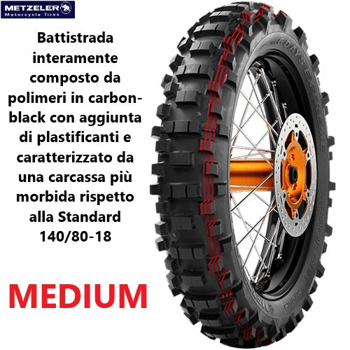 Pneumatico MCE 6 DAYS EXTREME NEW MEDIUM 120/90-18 M/C 65M M+S