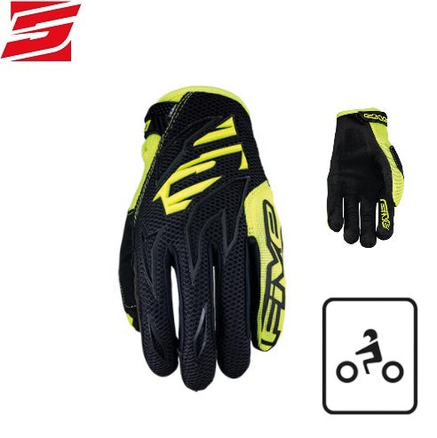 GUANTI FIVE MXF3 BLACK-GIALLO FLUO (In Esaurimento)