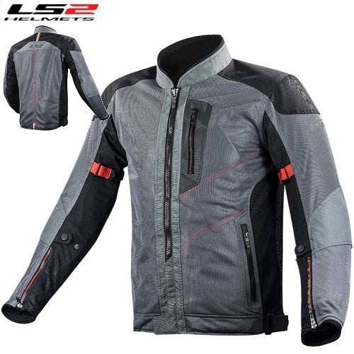 Giubbotto Moto Estivo LS2 ALBA MAN Grigio Scuro Certificato (In Esaurimento)