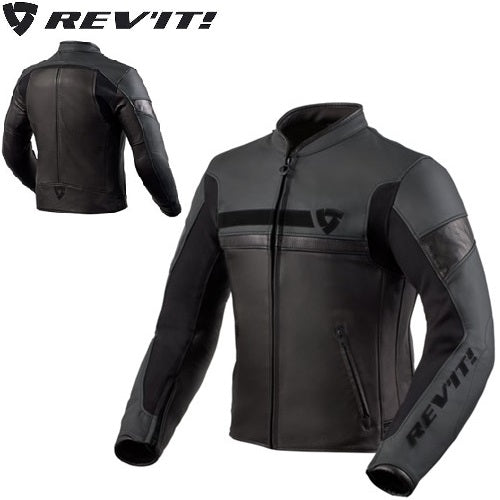 GIACCA IN PELLE REV'IT MILE NERO (In Esaurimento)