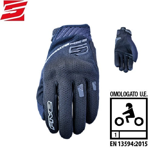 GUANTI FIVE RS3 EVO AIRFLOW BLACK