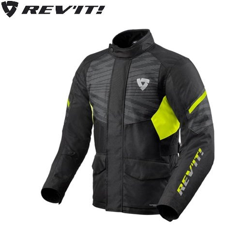 GIACCA REV'IT DUKE H2O nero-giallo neon (In Esaurimento)