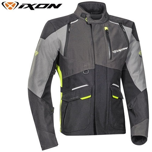 GIACCA IXON BALDER TESSUTO UOMO nero-grigio-giallo vivo