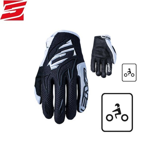GUANTI FIVE MXF3 BLACK-WHITE (In Esaurimento)
