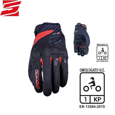 GUANTI FIVE RS3 EVO BLACK-RED