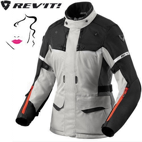 GIACCA REV'IT OUTBACK 4 H2O LADY argento-nero