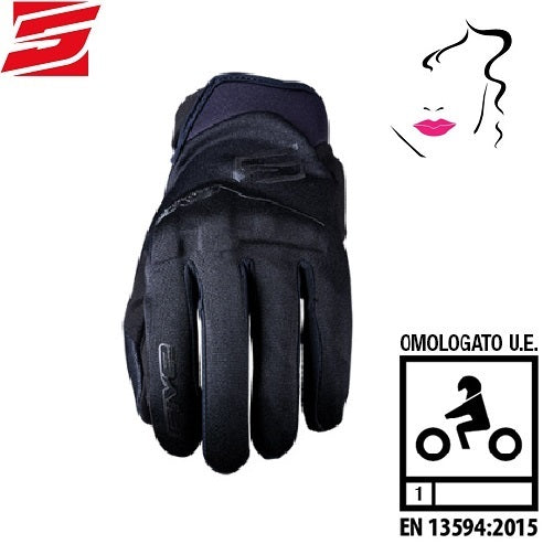 GUANTI DONNA FIVE GLOBE EVO BLACK