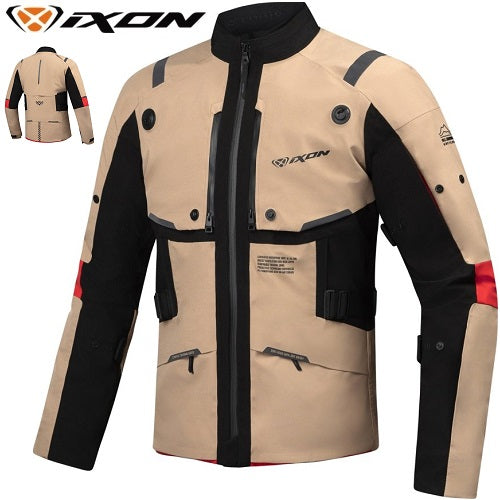 Giacca IXON M-SKEID giubbotto in tessuto UOMO sabbia, nero, rosso