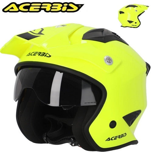 Casco Acerbis Jet Aria ECE 22-06 Giallo Fluo