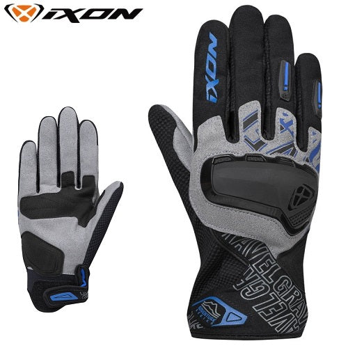 Guanti Moto Estivi Ixon GRAVEL Nero Grigio Blu