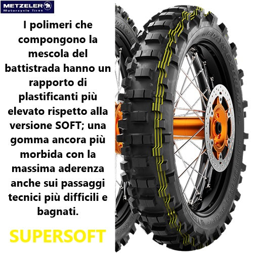 Pneumatico MCE 6 DAYS EXTREME NEW SUPERSOFT 140/80-18 M/C 70M M+S (S)