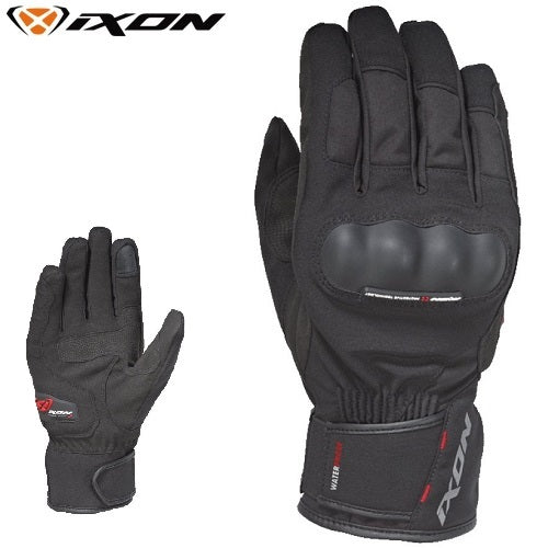 Guanti Moto da Uomo Invernali in Tessuto Ixon PRO RUSSEL CE Nero (In Esaurimento)