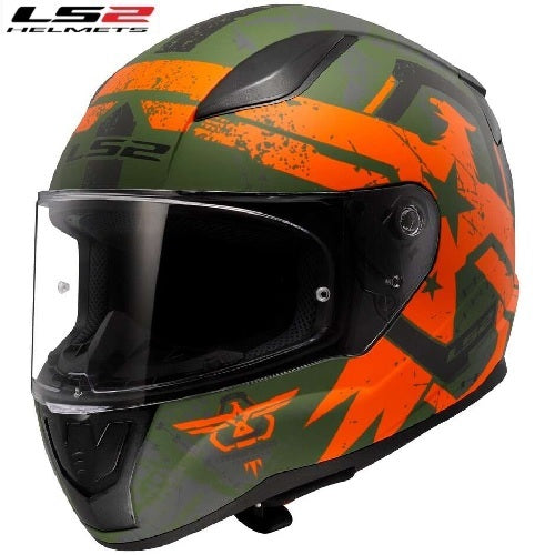 CASCO LS2 FF353 Integrale RAPID II THUNDER BIRDS MILITARE ORANGE (In Esaurimento)
