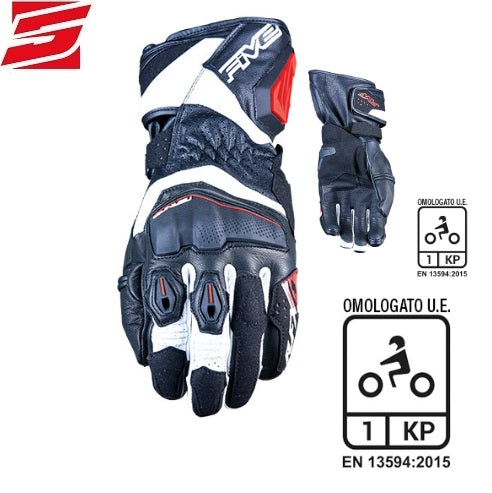 GUANTI FIVE RFX4 EVO BLACK-WHITE-RED