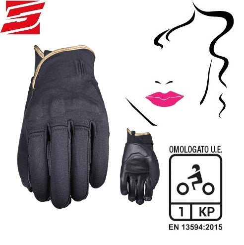 GUANTI DONNA FIVE FLOW BLACK COPPER