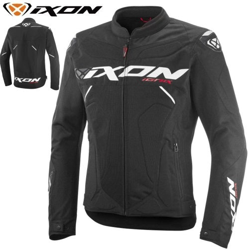 Giubbotto Moto Estivo Ixon IONIX Nero-Bianco